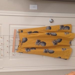Pineapple Print Skirt - Ann Taylor